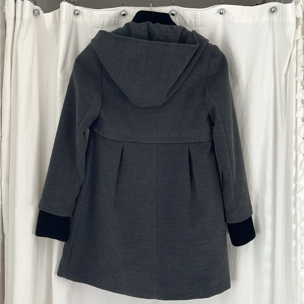 Dark gray DKNY dress coat for girls.  Size medium - Picture 5 of 8